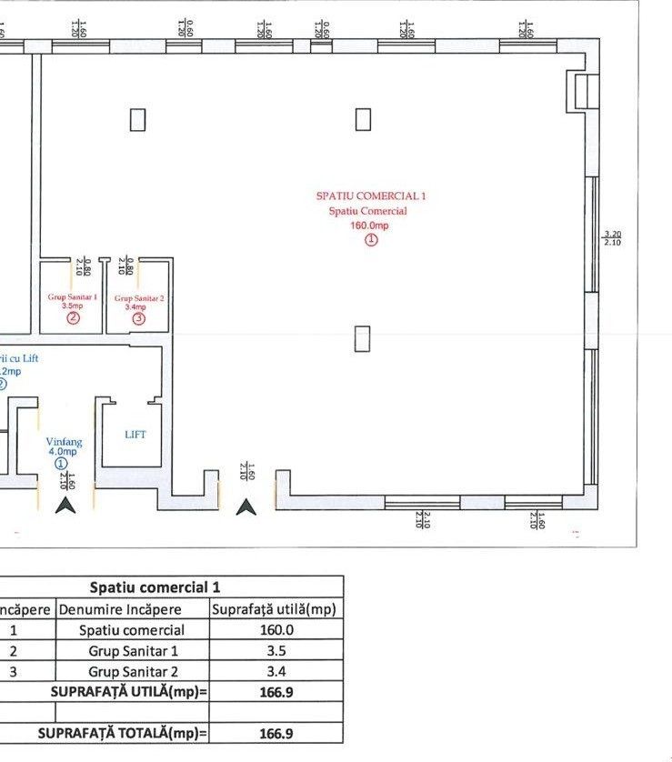 Spațiu comercial stradal de excepție – 180 mp utili | Sibiu - Schiță 3