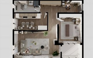 APARTAMENT 2 CAMERE I 59,6 MP I  CALEA SURII MICI - Poză 29
