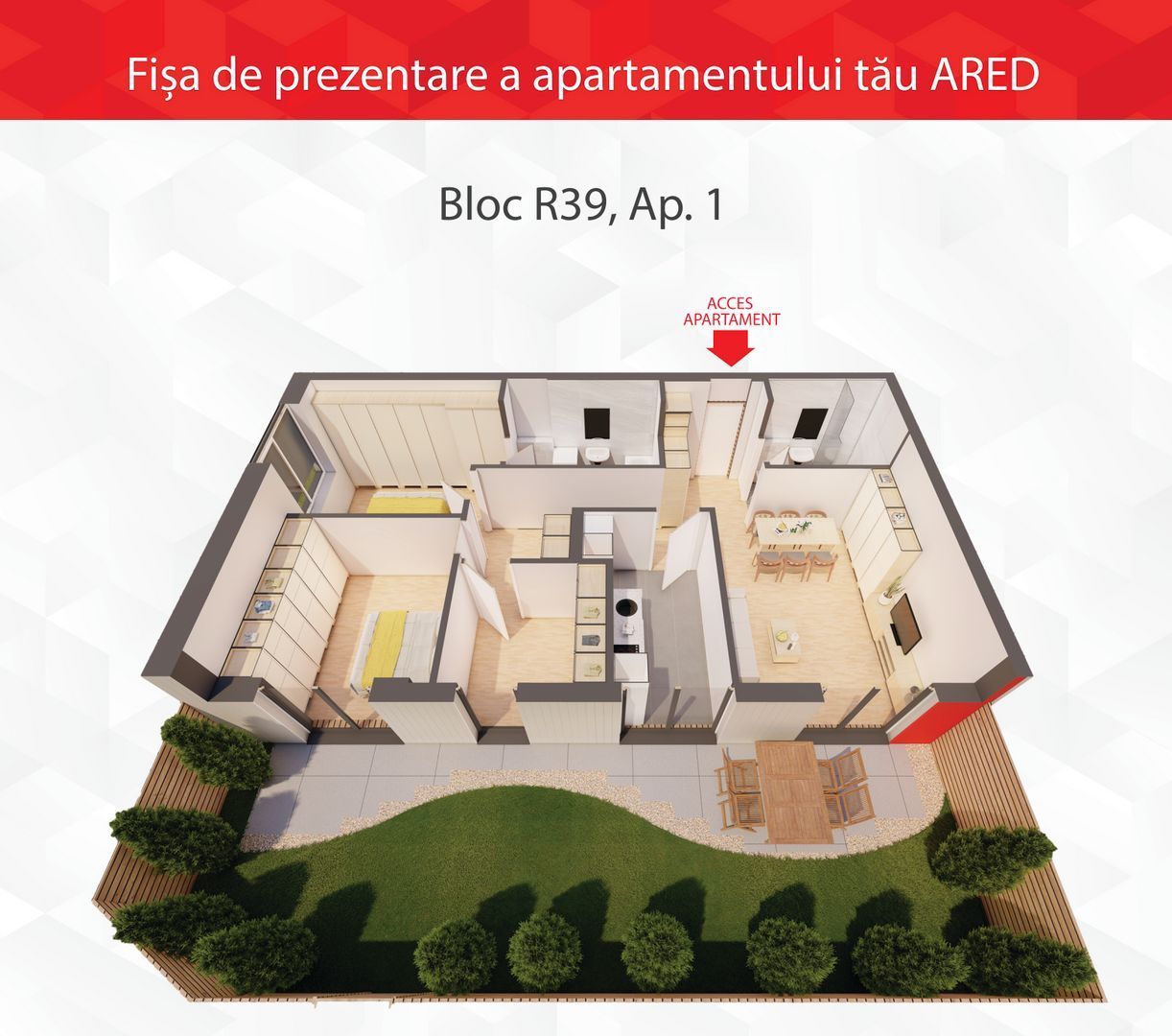 Apartament cu grădină proprie, complex ARED - Comision 0% - Poză 4
