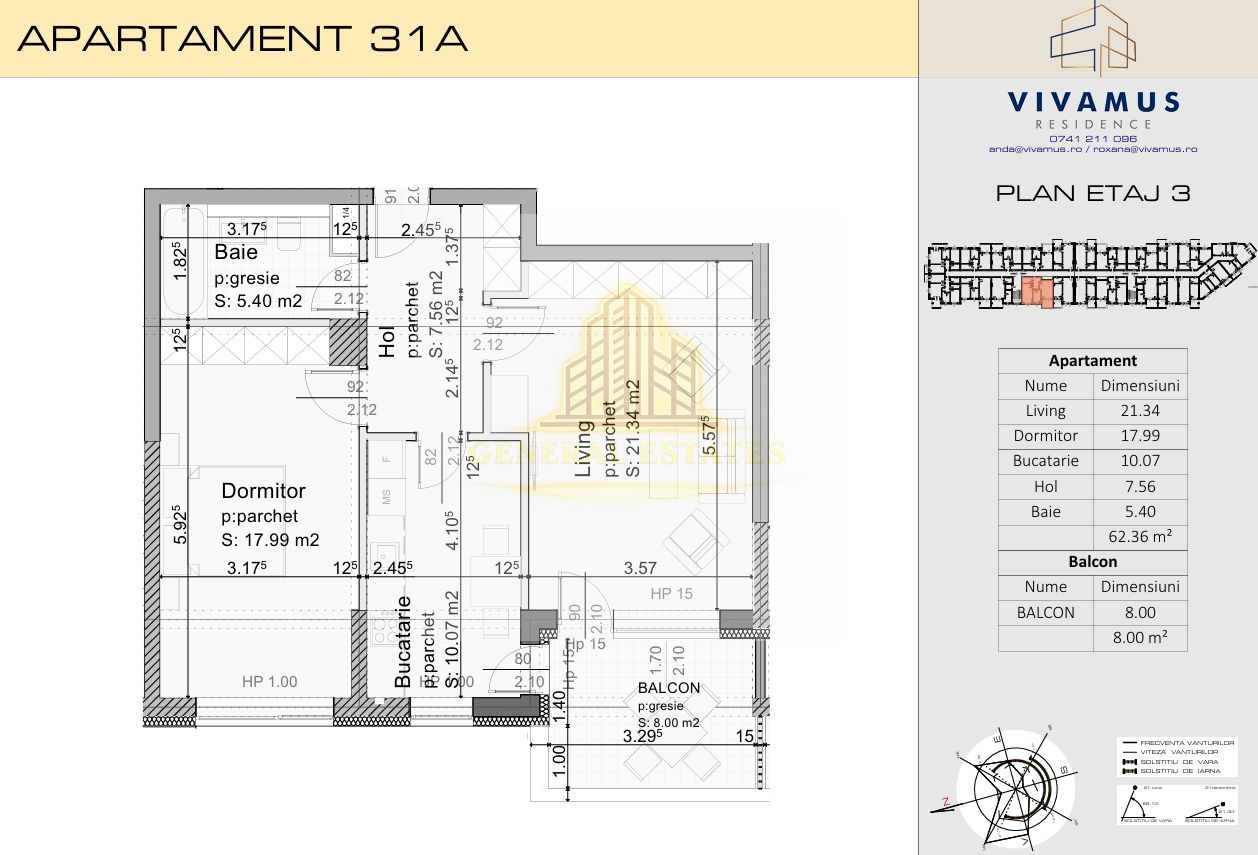 APARTAMENT 2 CAMERE, VIVAMUS - Poză 2