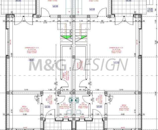 Vand duplex P+E 120mp 3 bai 4 dormitoare Mosnita Noua - Poză 3
