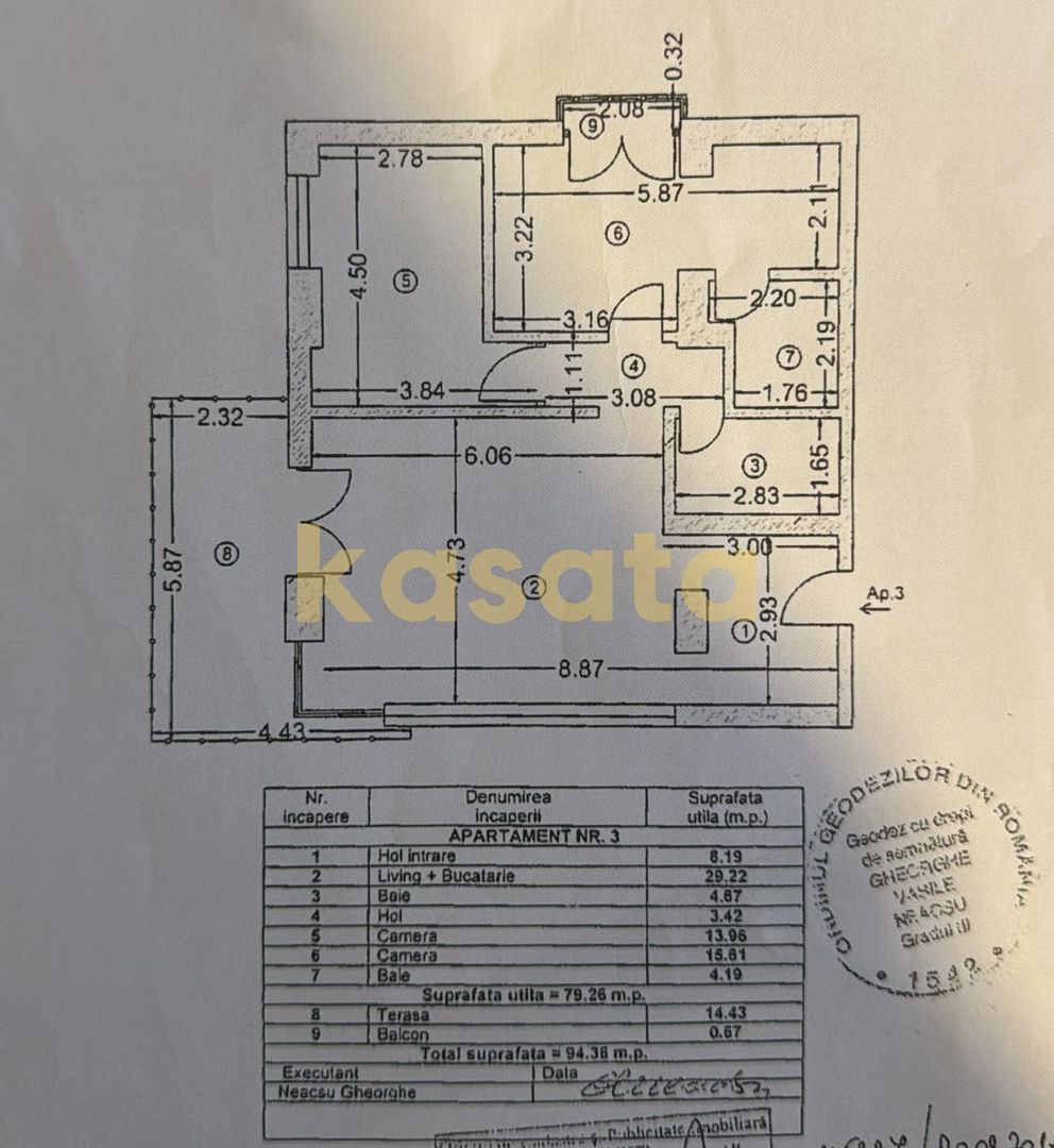 DOMENII | LUX SI RAFINAMENT | 3 CAMERE | LOC DE PARCARE | BOXA - Schiță 22