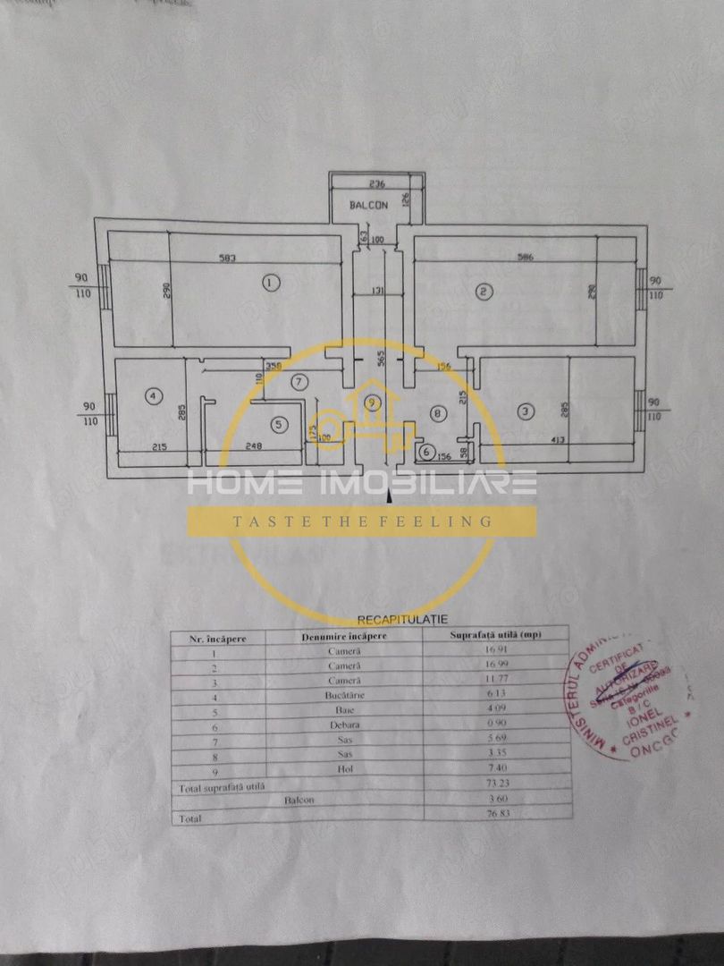 Etaj 2 Apartament  3 Camere  Frumoasa Bloc 1985 - Poză 6