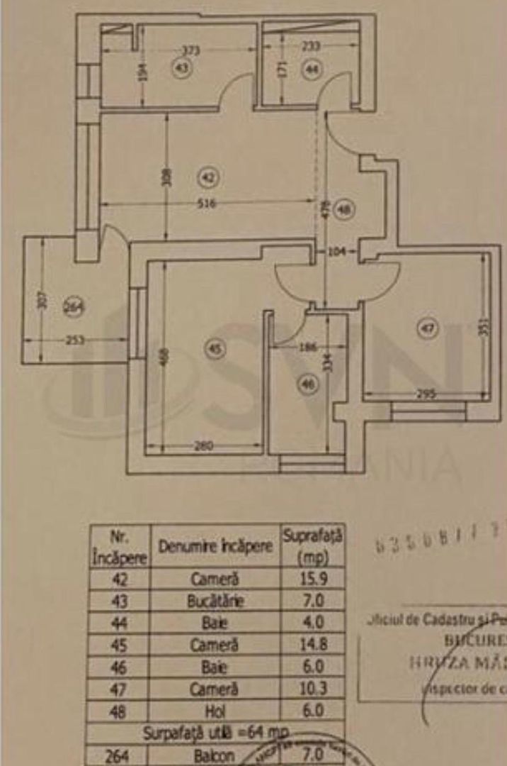 Apartament 3 camere + balcon – Onix Nord Pipera - Poză 15