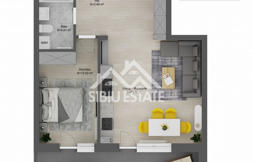 Apartament 2 camere, Doamna Stanca, predare la cheie - Poză 4