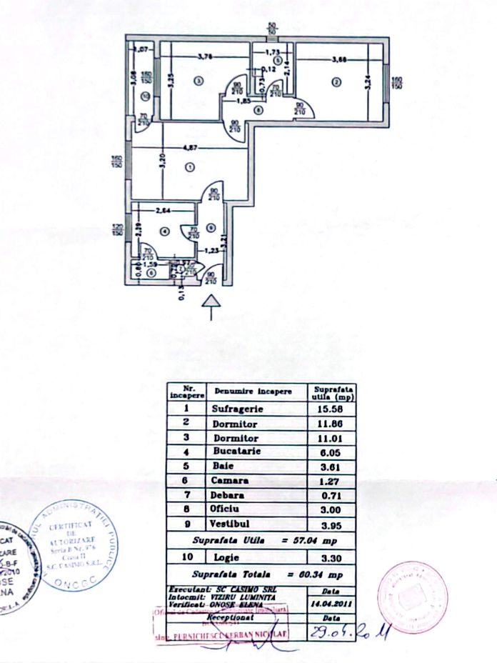 Apartament cu 3 camere de vanzare, 57 mp utili,  Auchan Crangasi - Poză 4