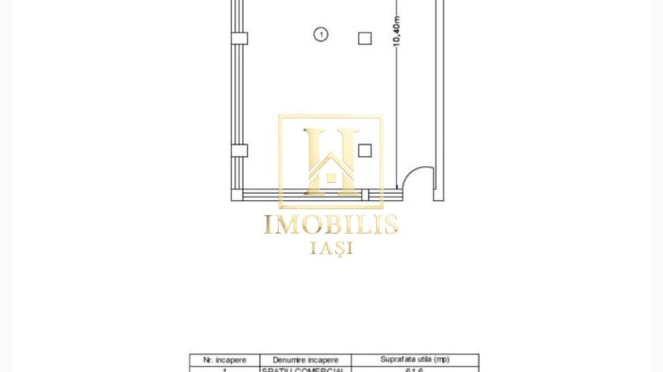 Spatiu comercial intabulat, parter, 65mp, Valea Lupului - Poză 1