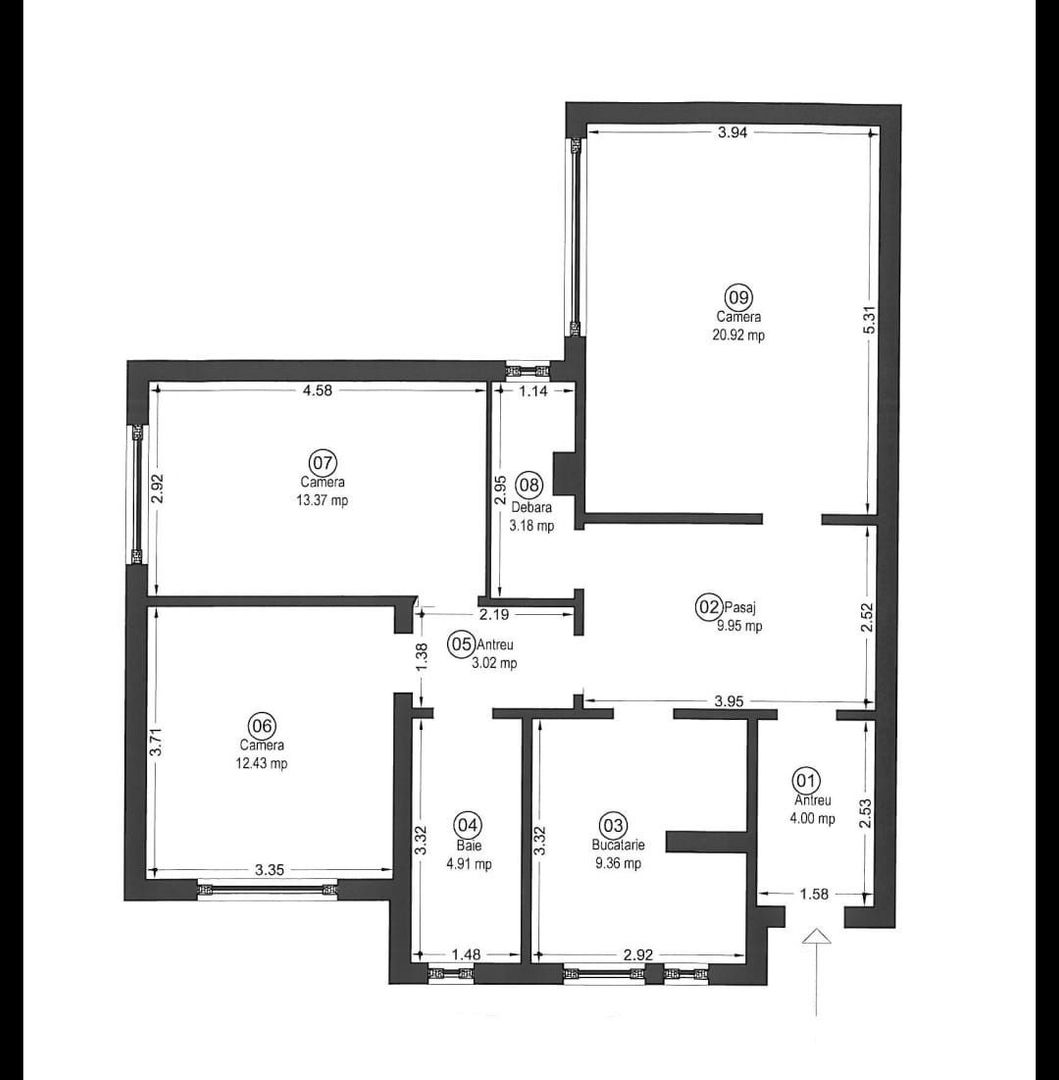PRET NOU! Apartament decomandat 3 camere - str. Horia - COMISION 0% - Poză 7
