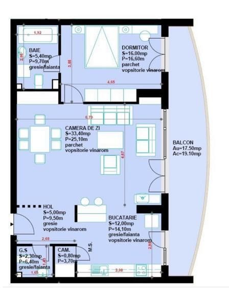 Apartament 2 camere , complet mobilat si utilat , Saphir Stein Grozavesti - Poză 6