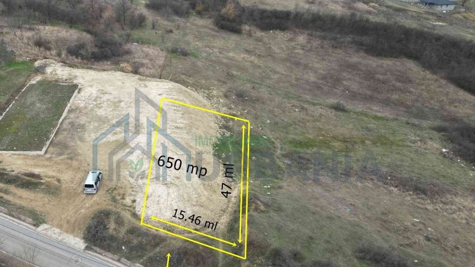 # De vanzare teren intravilan 650mp,asfalt,toate utilitatile - Poză 2