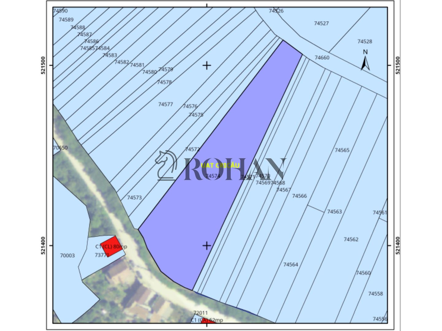 Teren 4.000 mp | Front Generos 47 ml | Utilități | La Asfalt | Cricău - Poză 2