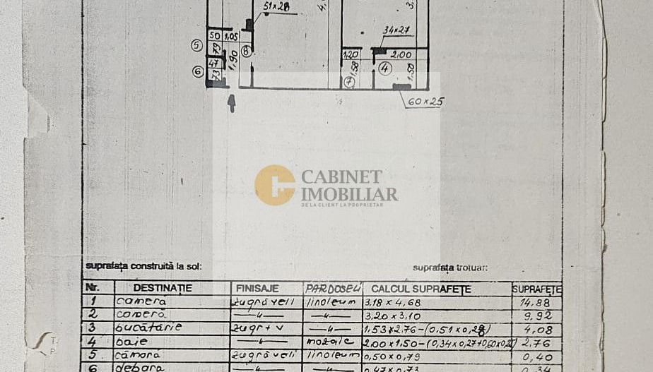 2 Camere | Centrala Proprie | Metrou Lujerului - 5 Minute - Schiță 9