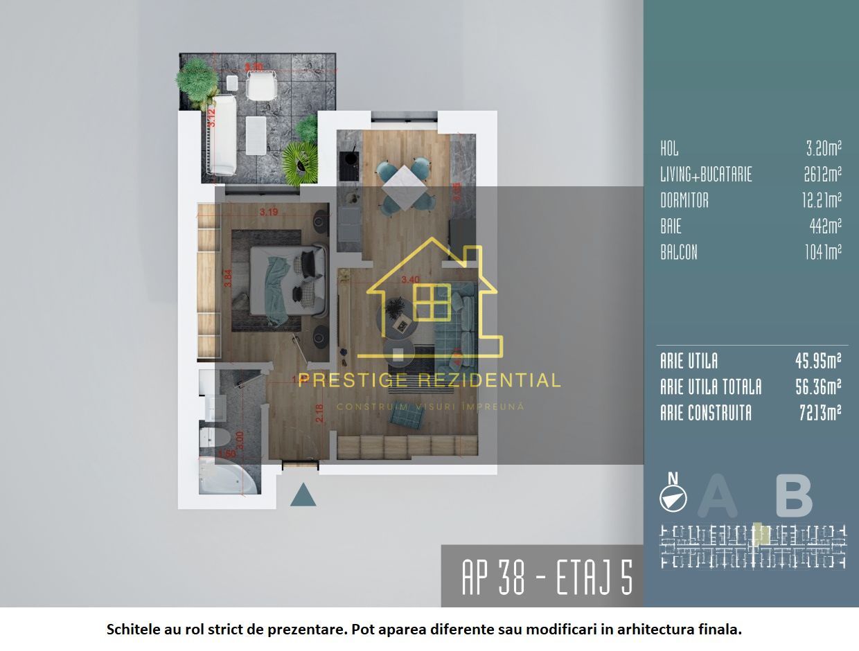 Apartament 2 cam, INVESTITIE, Direct Dez, Comision 0, TITAN - Poză 1