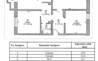 Apartament 3 camere decomandat, Terezian - Poză 8