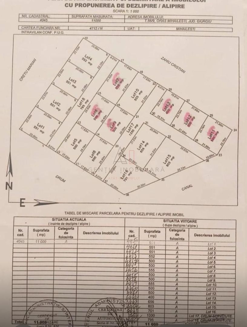 Teren 7500 Intravilan Mihailesti Lac I Parcelat - Poză 4