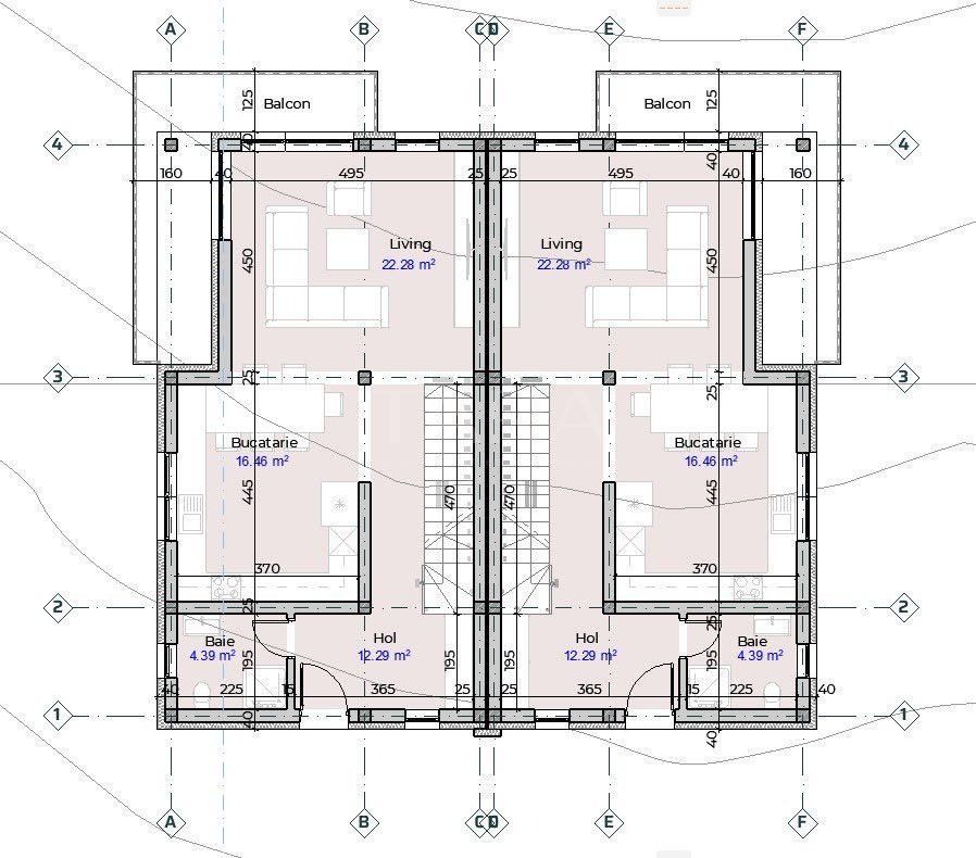Duplex semifinisat cu 4 camere în Sânnicoara - Poză 12