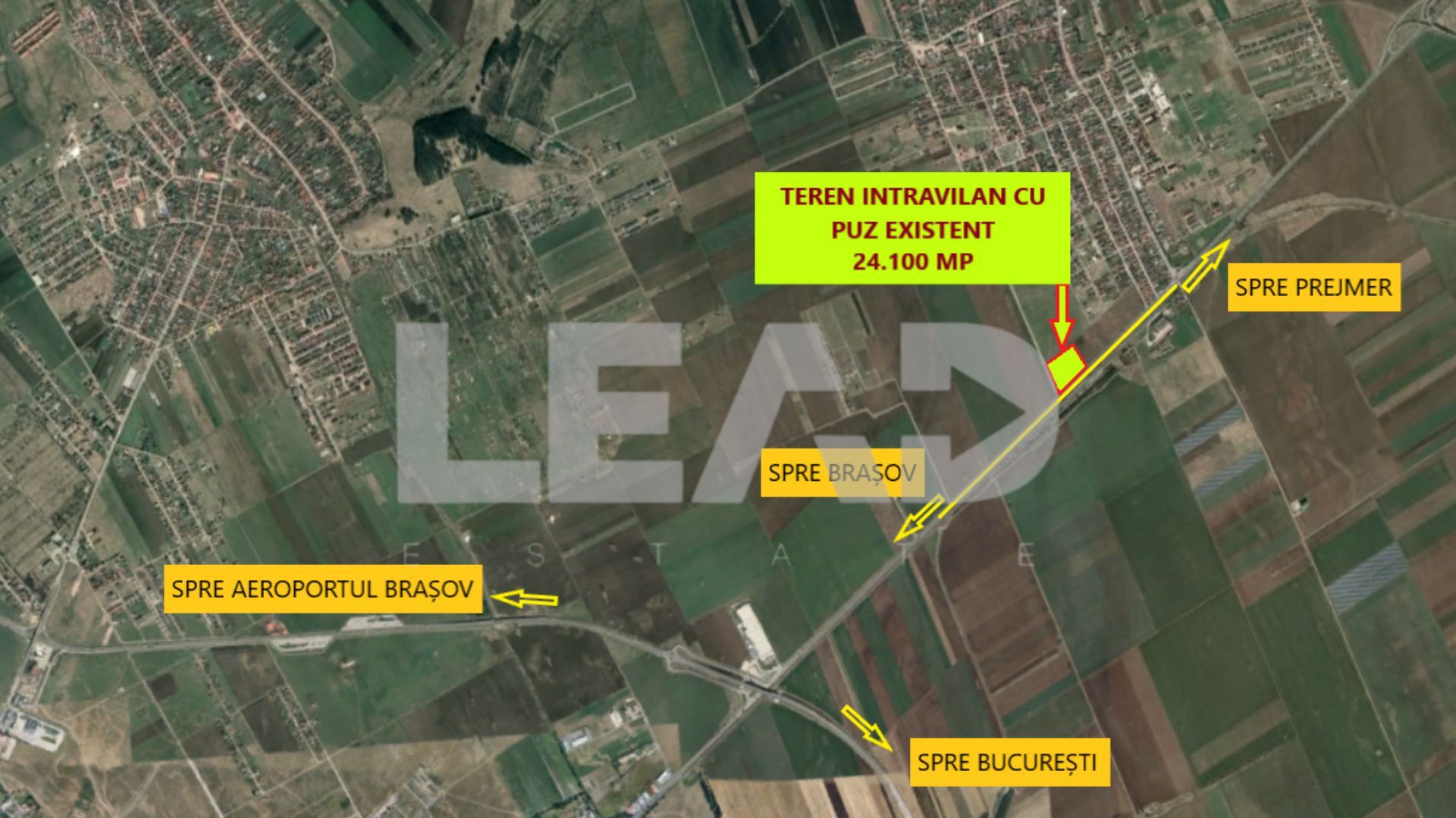 DE VANZARE! Teren intravilan 24100 mp, Harman, la DN11 - Poză 1