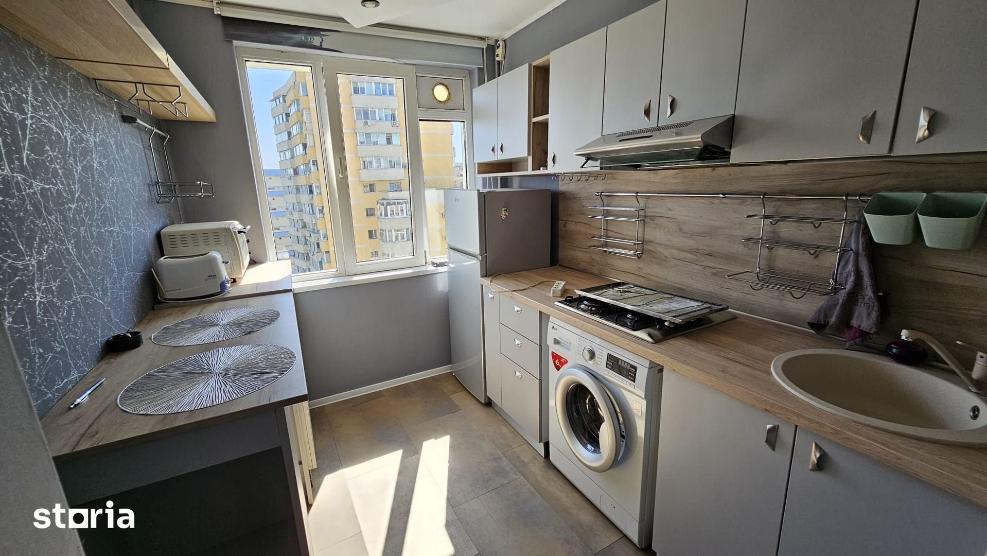 Apartament 2 camere renovat, mobilat modern, cat friendly, etaj 9, Mega Mall - Poză 4