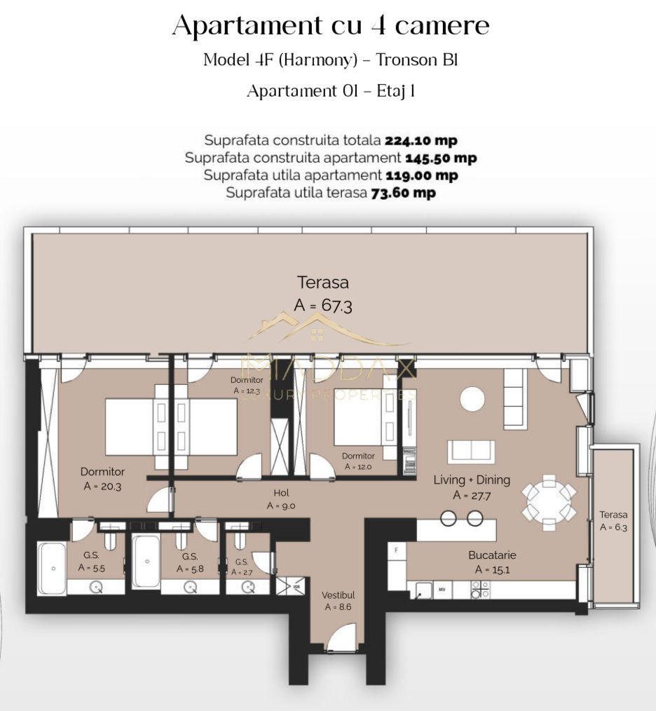 Proiect rezidențial // Apartamente 1-5 camere // Finalizare 2026 - Poză 68