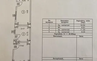 Vilă 10 camere + spațiu comercial | teren 1.300 mp | Otopeni 23 August - Schiță 40
