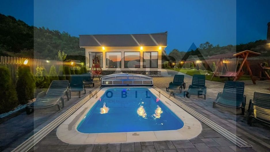 Casa exclusivista cu piscina, 150mp, teren 1500mp, zona Somesu Rece - Poză 2