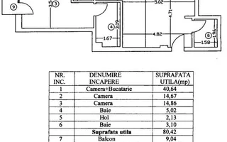 Apartament 3 camere | Terasă + 2 balcoane | Parcare | Bloc nou - Poză 12