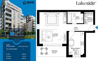 Studio dublu, bloc nou, Sisesti -  lacul Straulesti - Poză 5