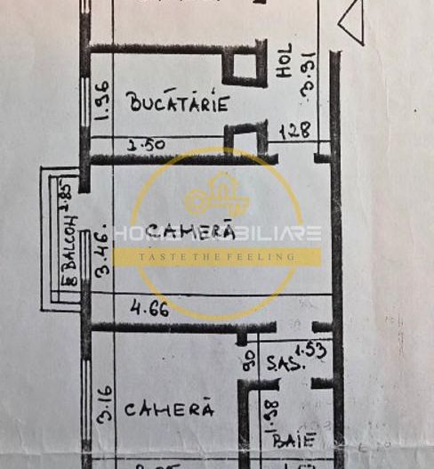 Apartament cu 3 camere / 52mp/ in zona Dacia - Poză 8