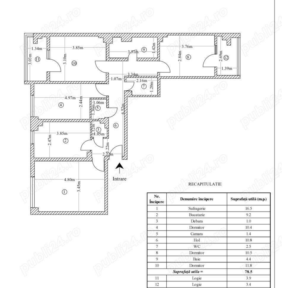 Apartament 4 camere Galata 2 - Iasi etaj 2 4 - Poză 1