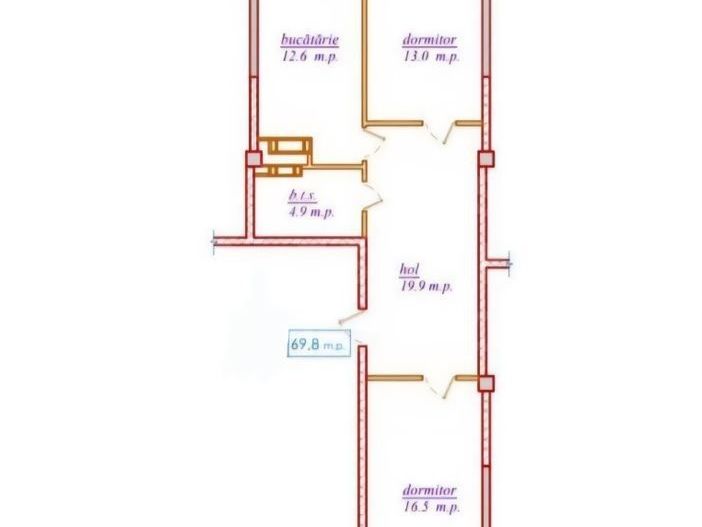 Vânzare, apartament, 2 camere, str. Nicolae Dimo, Durlești - Poză 1