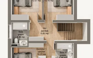 Casă nouă, 5 camere, terasă 22 mp, teren 340 mp – Șura Mare - Schiță 16