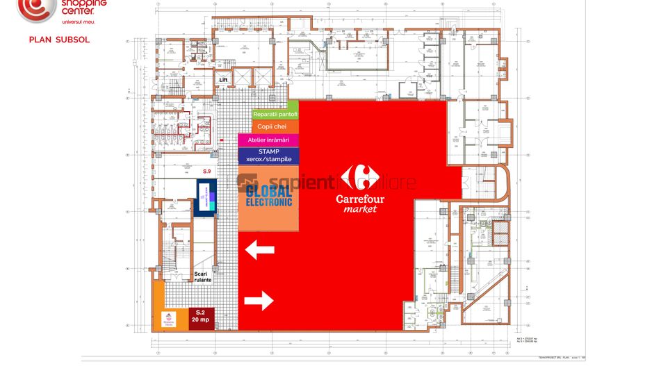 Sapient | Spatii comerciale in centrul comercial - Crisul Center - Poză 4