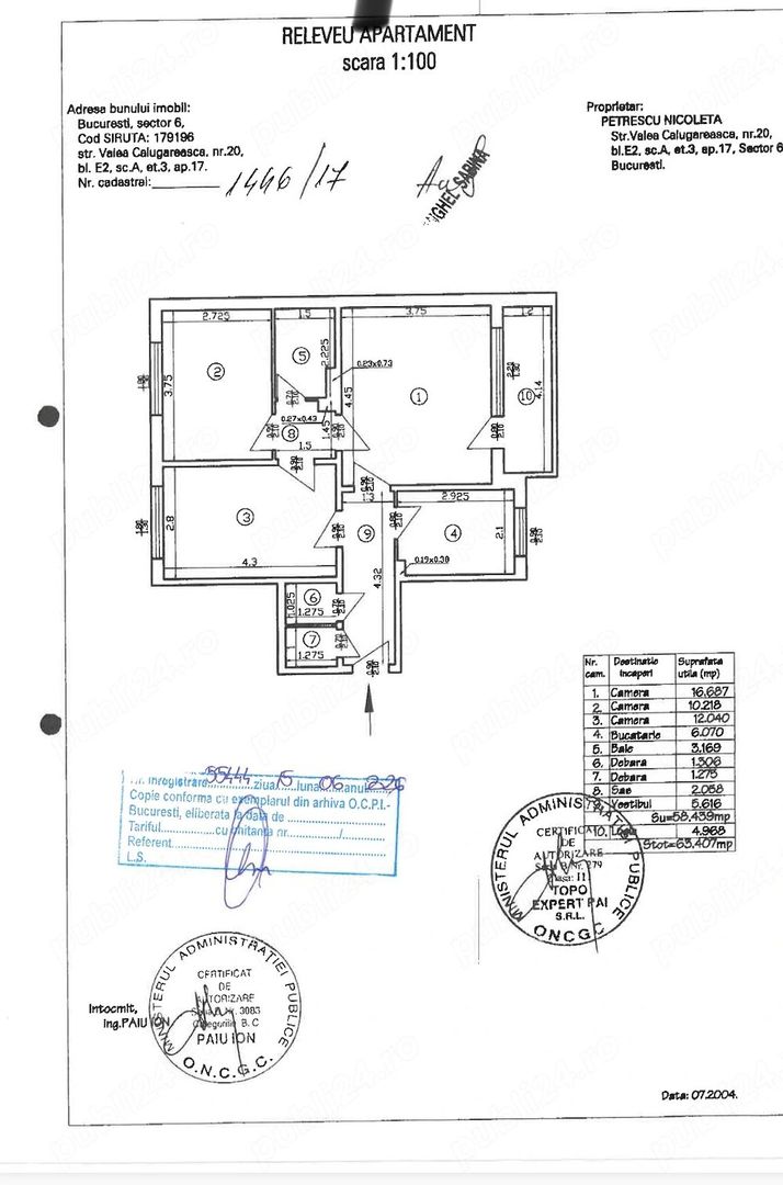 de vanzare apartament 3 camere - Poză 7