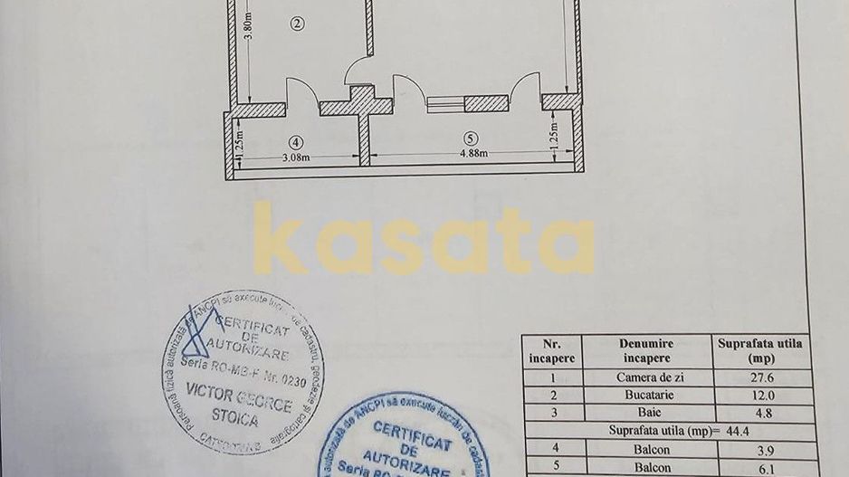 Apartament 2 Camere | Parcare subterana | Bloc Nou | Etaj Intermediar - Schiță 24