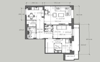Apartament 3 camere renovat 2025 | design premium | Dorobanților - Schiță 14