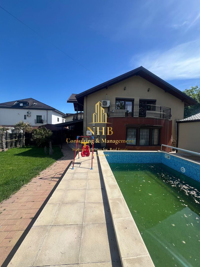 Vila de inchiriat 5 camere cu piscina -P+1- 208 mp Tunari- Pipera - Poză 1