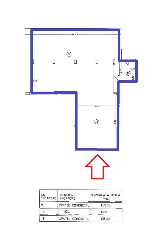 DE INCHIRIAT - SPAȚIU COMERCIAL 220 mp, TRAFIC INTENS, VASLUI - zona CENTRALA; - Poză 11