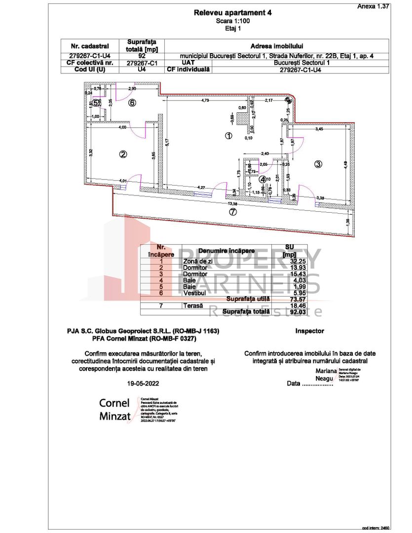 Apartament 3 camere Water Lily - Baneasa - Schiță 8