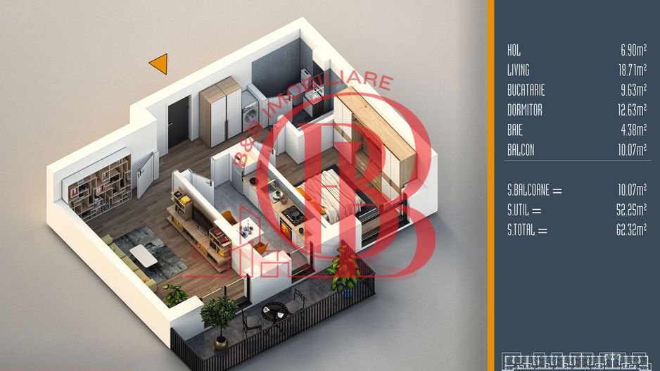 Oferta Lansare 2 camere proiect nou Pallady - Schiță 6