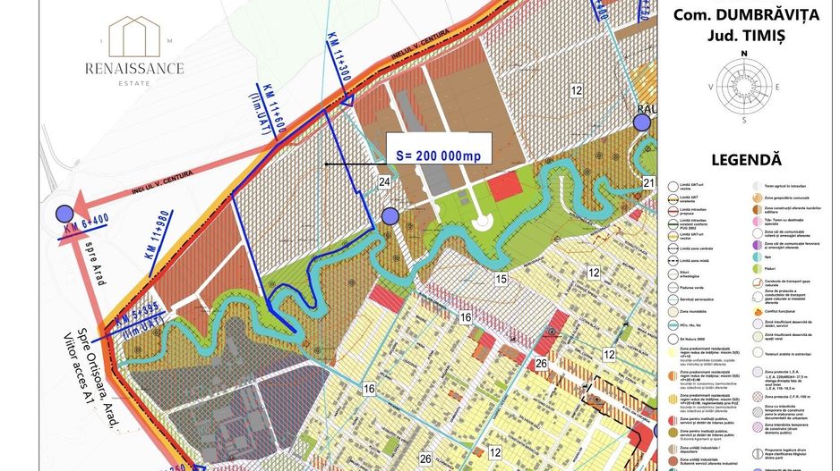 Dumbravita 20 Hectare Teren Industrial - Hale Productie - PUZ Aprobat - Poză 2