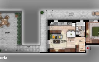 BRASADAS vinde Penthouse 4 cam spatios Metrou Parc Titan - Poză 5