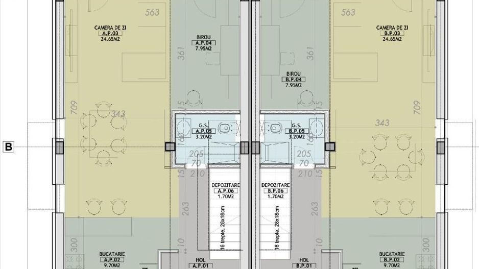 VILA 4 CAMERE TUNARI| PERETI INDIVIDUALI -TOATE UTILITATILE - Schiță 25