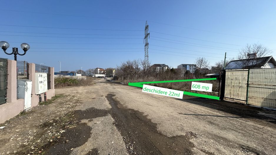 Teren intravilan 608mp Agigea RO-RO toate utilitățile vedere la mare - Poză 2