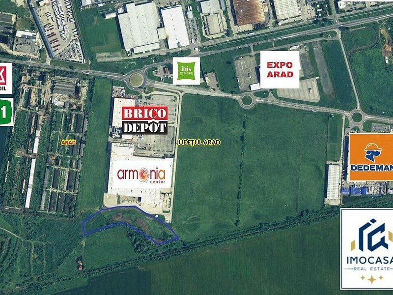Teren Extravilan zona industriala Vest Arad, Fotovoltaic - Poză 3