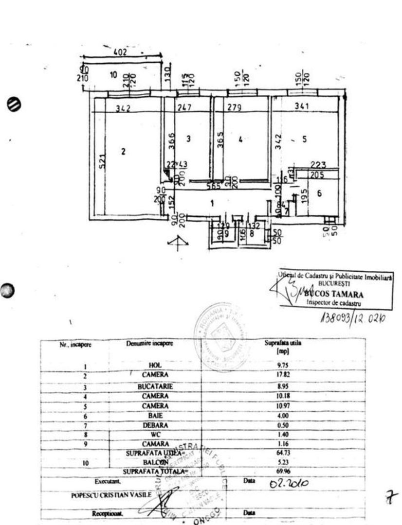 APARTAMENT 3 CAMERE | CRANGASI | CENTRALA - Schiță 12