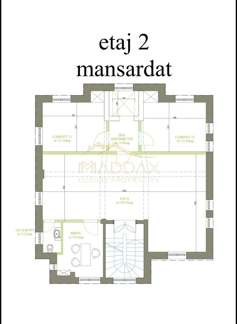 Vila cu 10 camere *540mp* // Zona Titulescu - Schiță 59