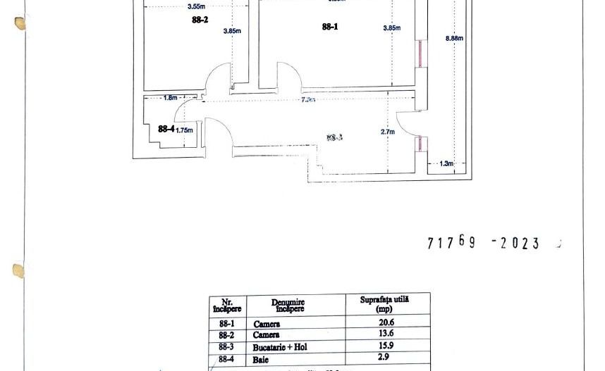Apartament 2 camere Liviu Rebreanu Auchan Titan cu Parcare - Schiță 18