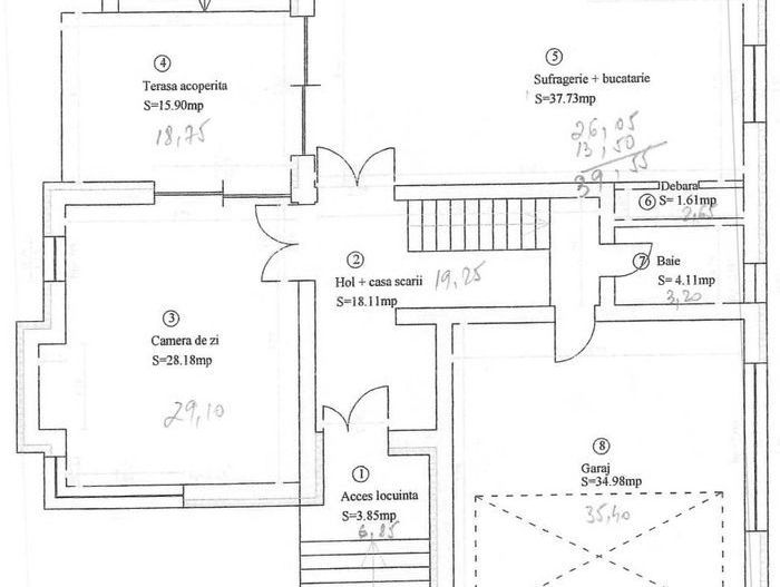 Casa Individuala in Selimbar cu garaj dublu si curte spatioasa - Schiță 13