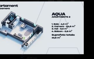 Garsonieră  - Mamaia Nord , vedere la mare, bloc finisat. - Poză 3