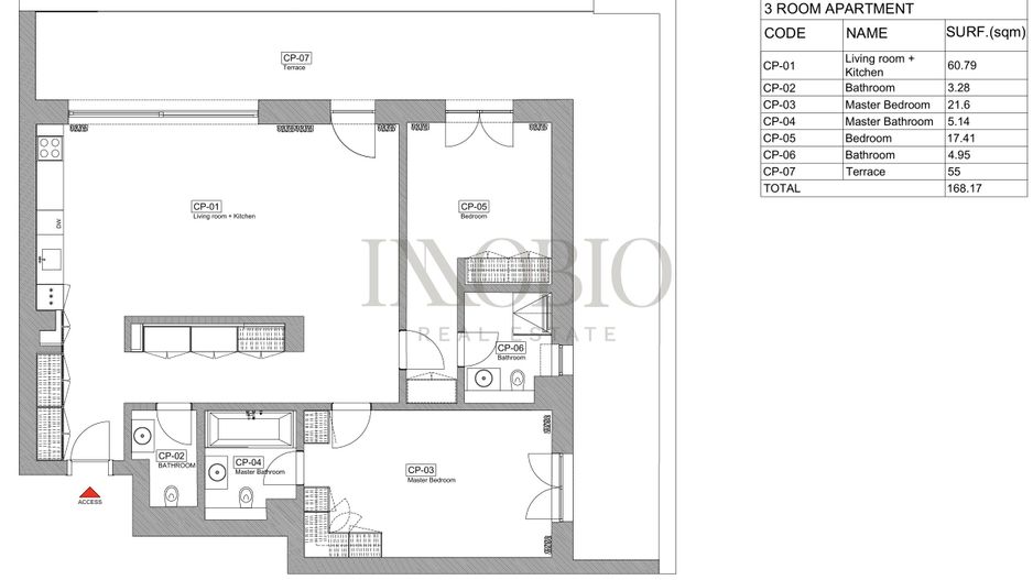 Apartament 3 Camere | Vedere spre Parc | Terasa 55 MP | Rahmaninov - Poză 17